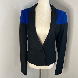 BCBGMaxAzria Blazer Black And Blue Small